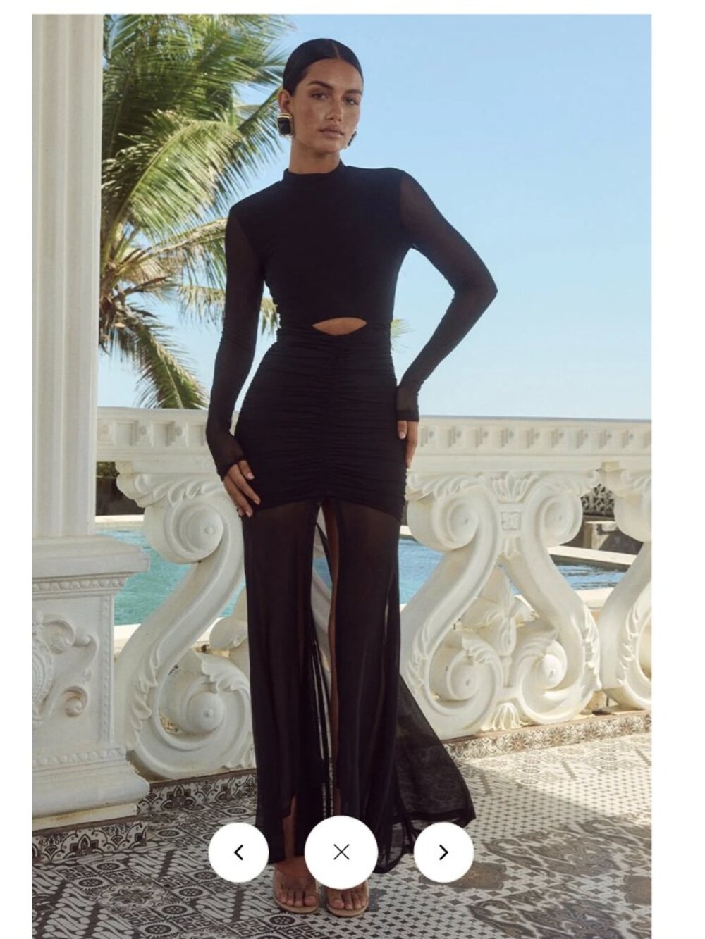 NWT - Runaway the label Juni black maxi dress XS